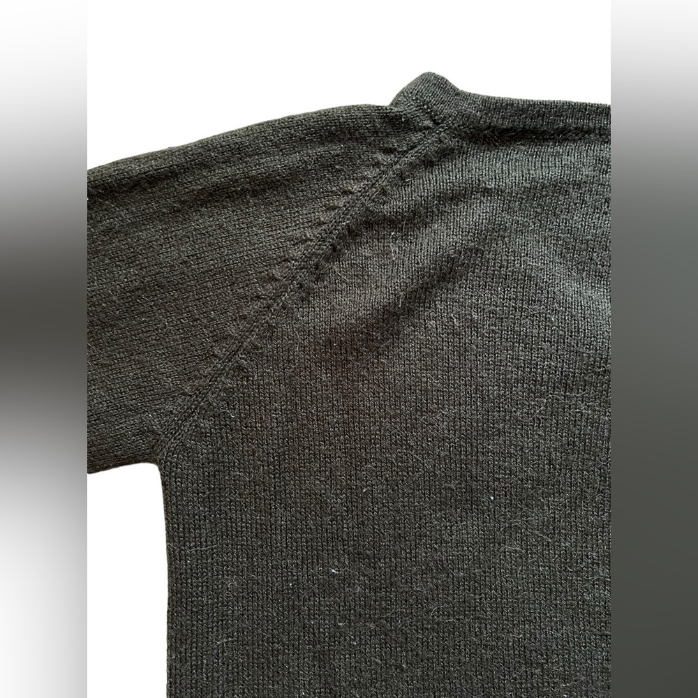 Pachamama 70% Alpaca Green Cable Knit Cardigan Fit Like Medium Sweater V Neck - Picture 9 of 13